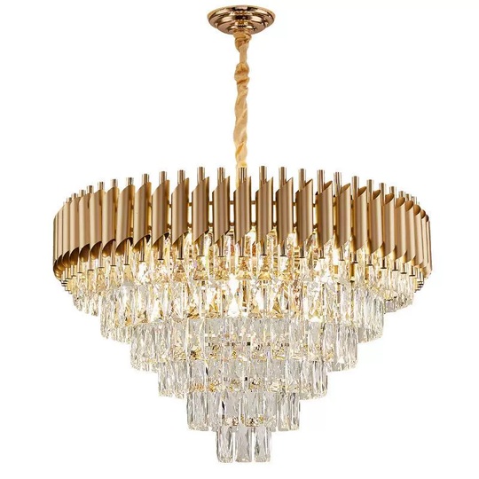 Люстра подвесная, золотой, стекло, ELEGANCE 55*38, металл, E14.