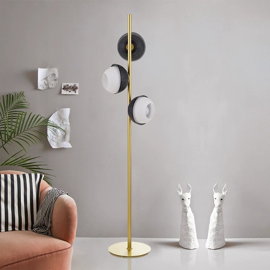 Торшер бронза Zyntra, 36*165 см, светодиодный, Е27*3, металл, 15 Вт