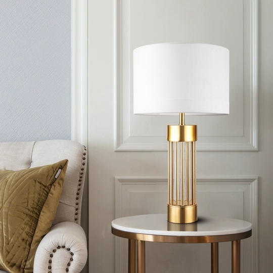 Настольная лампа ALEK 38*69, античная бронза, металл, Е27.