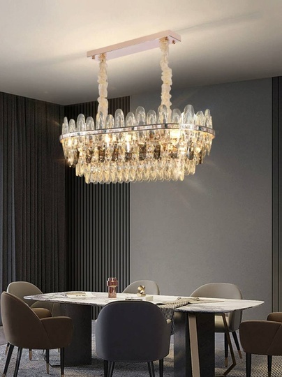 Подвесной светильник NAZAR 95*29, золотой, стекло, металл,  Е14.