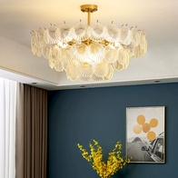 Люстра подвесная, медный, стекло, LUMINOUS 60*37, металл, E14.