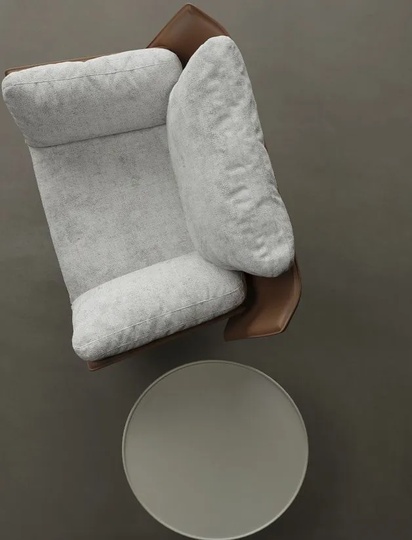 Кресло коричневое Patios, 108*80*75 см,