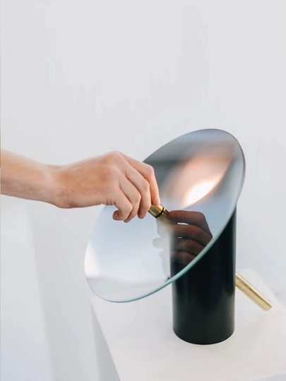 Настольная лампа URANUS 25*26, черный ясень