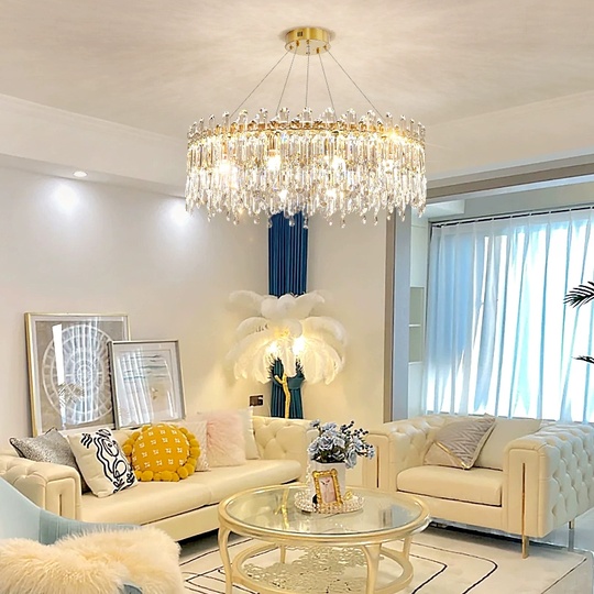 Люстра подвесная, бронза, кристалл, MELISSA 40*31 металл, E14.