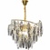 Люстра подвесная, золото, хрусталь, HARISH 80*50 металл, E14.