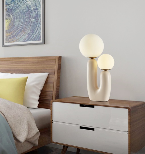 Настольная лампа DOUBLE LIGHT, розовый