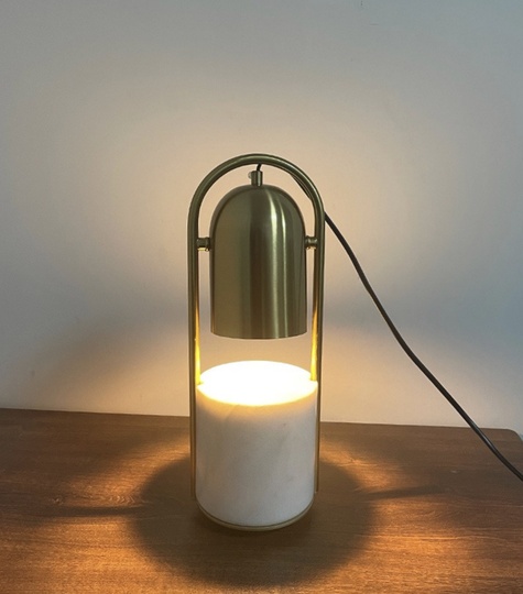 Лампа настольная золото, Marble Tube Table, 20*38 см