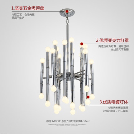 Дизайнерский светильник 96*52 см led, e14, железо, железо