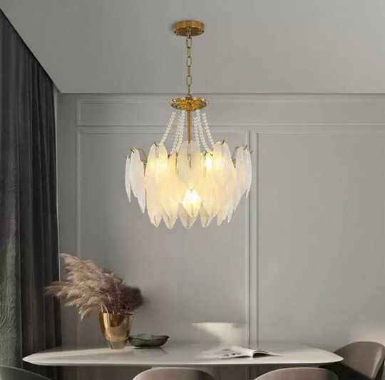 Люстра подвесная, медный, стекло, AMARYLLIS 80*45, металл, E14.