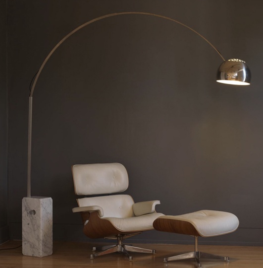 Торшер хром ARCO, 170*210 см, e27, металл, современный, хром