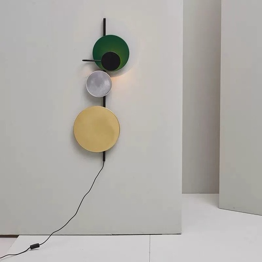 Настенный светильник, БРА HAKAN 36*98, зеленый, металл, LED.