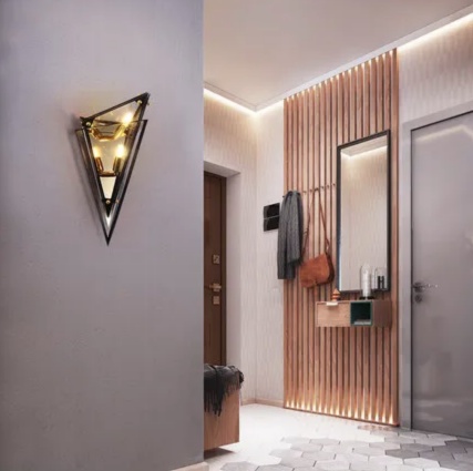 Настенный светильник, Бра - треугольник на стену MAIHEMAI NMIR, E27