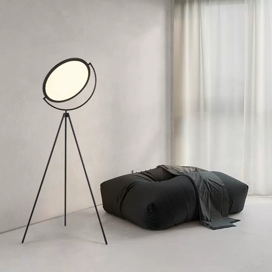 Торшер черный Elyesto, 40*75*170 см, LED, металл, 25 Вт