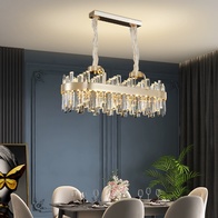 Люстра подвесная ERDI 80*28 золото, кристалл, металл, LED.