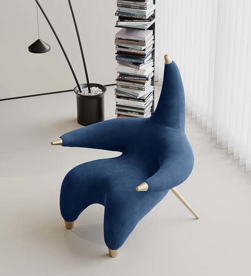 Кресло Синие. Starfish Lounge - в виде морской звезды, 1 шт., 100х100х145