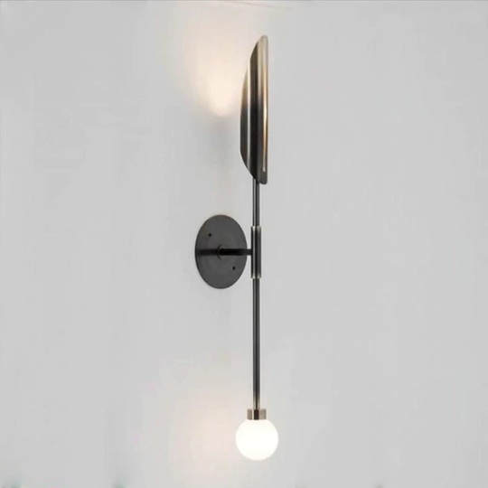 Настенный светильник, Бра STEVE 12*70, черный, металл, G9.