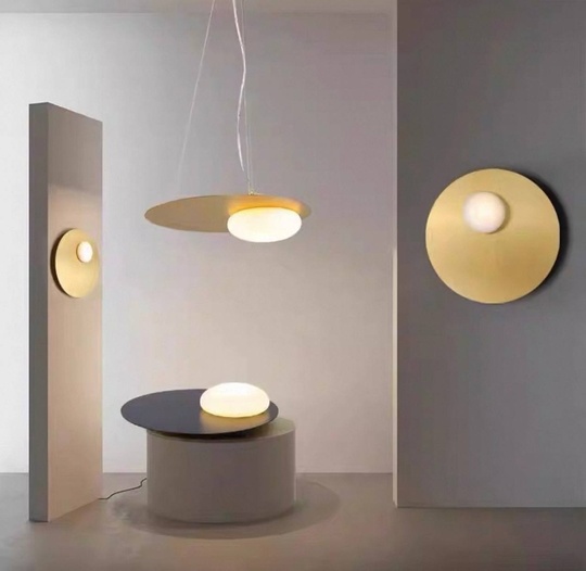 Люстра золотая Avexo, металл, стекло 48*1.5 см, светодиодная, LED