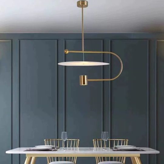 Светильник подвесной, бронза, Ellevap, металл, 60*30 см, LED