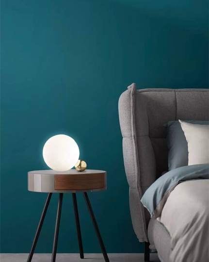 Настольная лампа BALL 25*25, золотой, белый, металл