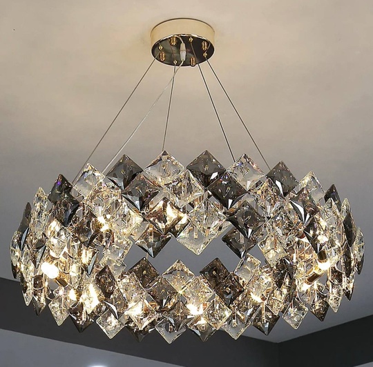 Люстра BANY 100*20 золото, стекло, металл, Е14.