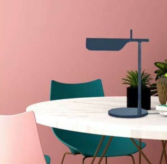 Настольная лампа AMALIA 30*40, синий, металл, G9.