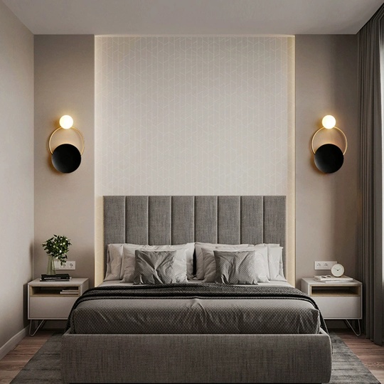 Настенный светильник BERRIK, Бра,  черный, металл, G4.