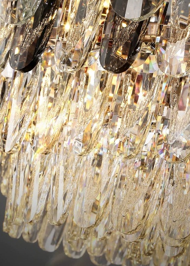 Подвесной светильник NAZAR 95*29, золотой, стекло, металл,  Е14.