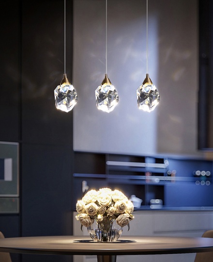 Подвесной светильник медный, 45*11*100 см. PRECIOUS BRILLIANT - Cветильник на кухню подвесной, LED, 15 Вт