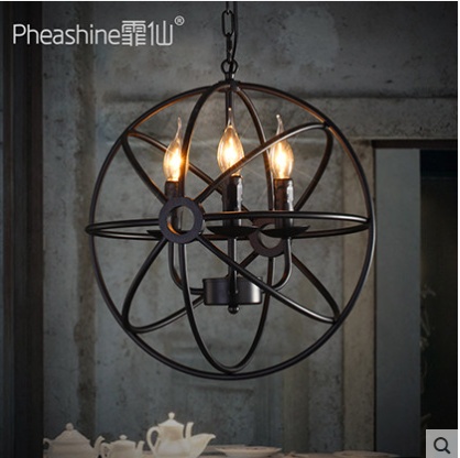 Дизайнерский светильник 40*40 см led, e14, железо, стекло