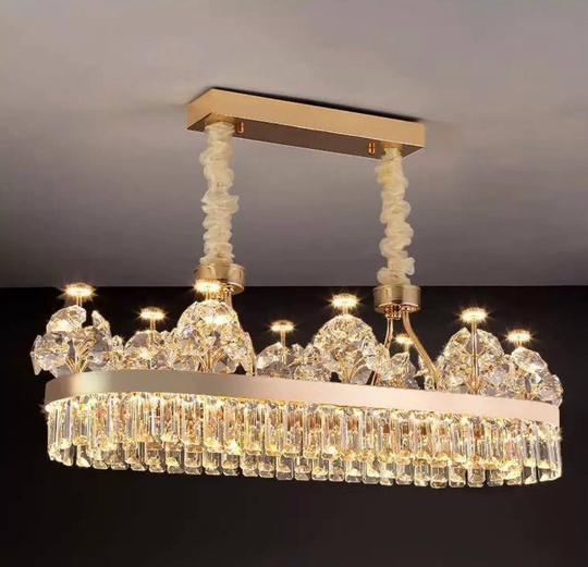 Подвесной светильник UMUT 80*33, золотой, кристалл, металл,  LED.