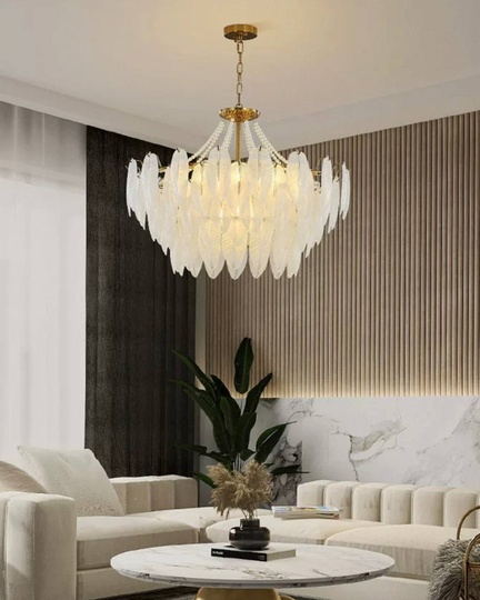 Люстра подвесная, медный, стекло, AMARYLLIS 80*32, металл, E14.