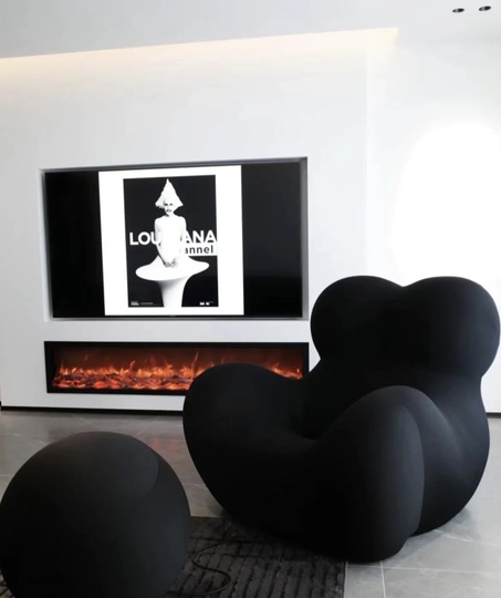 Кресло черное Serie up, 92*91*96