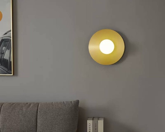 Настенный светильник EARL, Бра 25*25, медный, металл, G9.