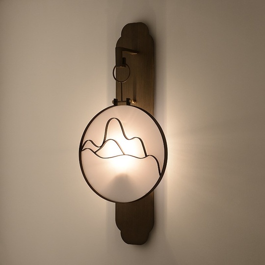 Настенный светильник тёмная бронза, 58 см * 25 см. топ бра - Landscape., LED, 20 Вт