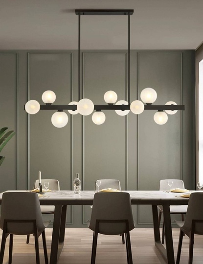 Люстра черная Zentronix, металл, 72*60 см, G9