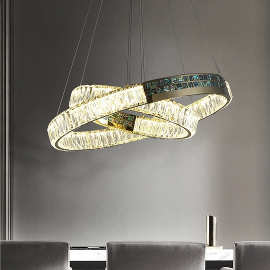 Люстра подвесная ASENA 40*100 бронза, кристалл, металл, LED.