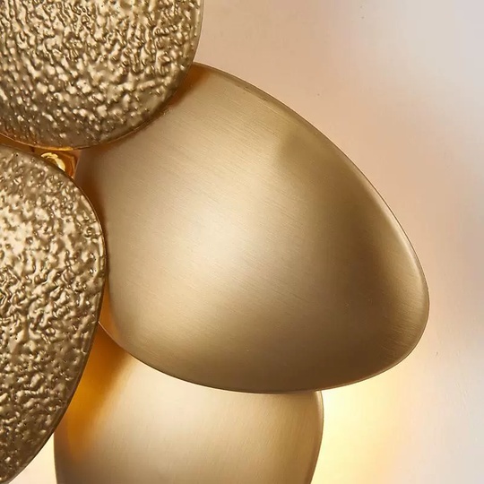 Настенный светильник золотой MIRON, Бра, 30*65, металл, G9.