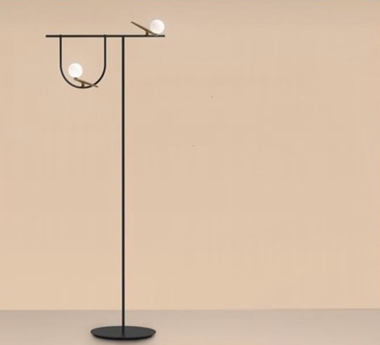 Напольный светильник черный BIRDS Artemide, G9, 5 Вт