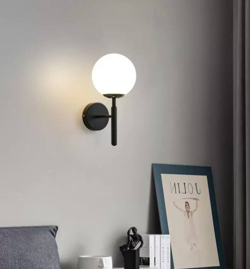 Настенный светильник, БРА ESER 15*32, черный, металл, Е27.