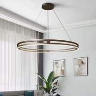Светильник подвесной бронзовый Elythrix, металл, трос 120 см, 60*7.5 см, LED