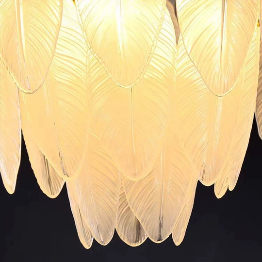 Люстра подвесная FADIME 60*38 золото, стекло, металл, Е14.