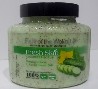 Крем скраб для тела огуречный Wokali Сucumber 500мл