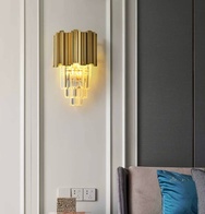 Настенный светильник титановое золото FRIDESWIDE, Бра 30*55, металл, Е14.