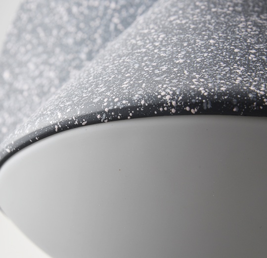 Подвесной светильник серый, 30*30 см. STAMP - светильник серый, LED, 12 Вт