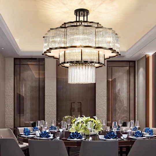 Люстра подвесная, черный, стекло, AYCAN 100*75, металл, E14.