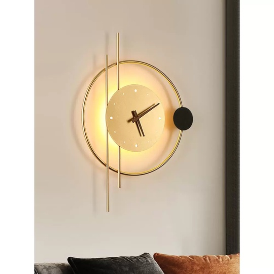 Настенный светильник, Бра, GABRIEL 57*57, песочное золото, черный, металл, LED.