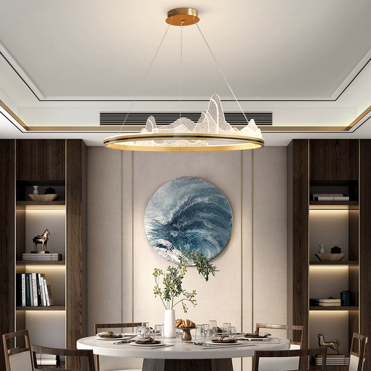 Люстра подвесная, медь, ПММА, CHAD 60*20, металл, LED