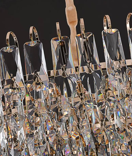 Люстра подвесная ERGE 100*30 дымчатый, стекло, металл, Е14.