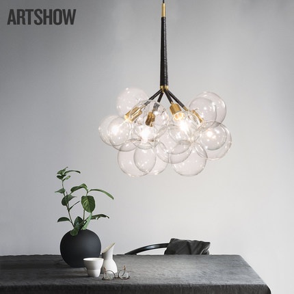 Дизайнерский светильник белый Elarix, 50*60 см, лампа накаливания, железо, стекло