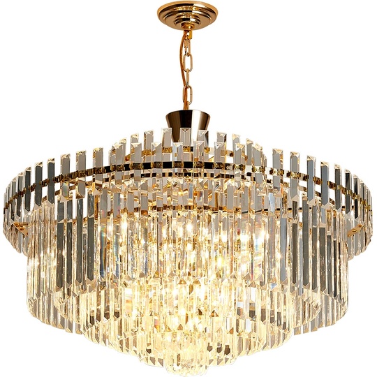 Люстра подвесная бронза Elquar, металл, трос 50 см, 100*58 см, Е14